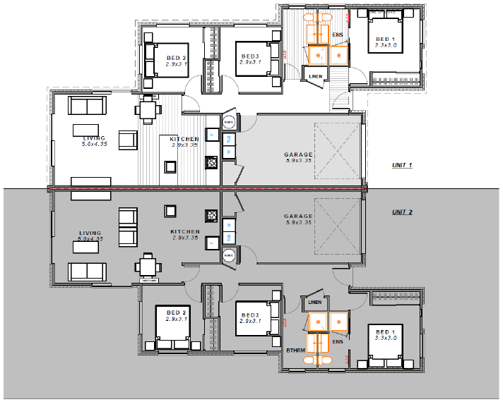 Modern Three-Bedroom Half Duplex in Arbor Green 2