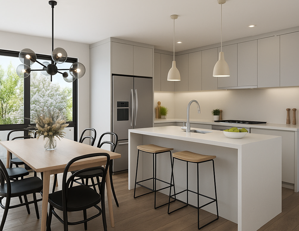 Modern Three-Bedroom Home with Study 4