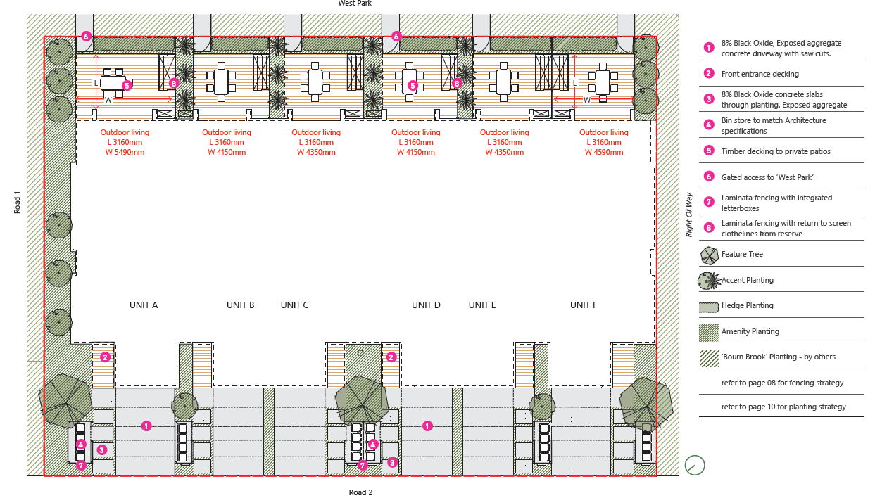 Six Townhouses in new Rototuna Development 8