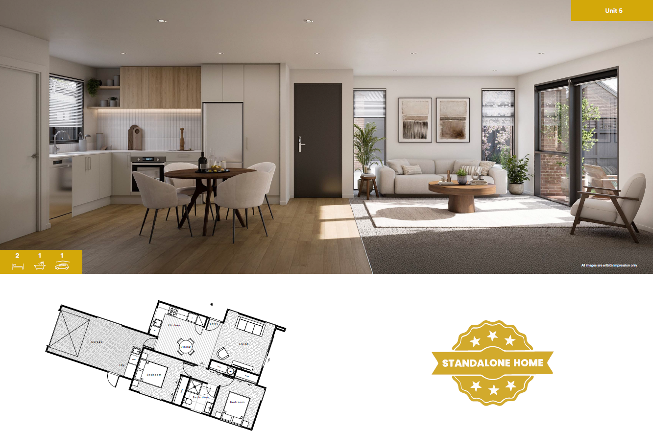 Easy-Care Contemporary Home with Internal Garage 3